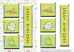 Fish Come to Those Who Bait Decoupage Card