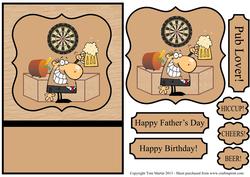 In the Pub Beer Themed Card