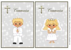 First Holy Communion Toppers - Boy & Girl