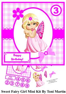 Sweet Fairy Girl Mini Kit & Decoupage