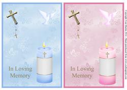 In Loving Memory - Sympathy Toppers - Male & Female