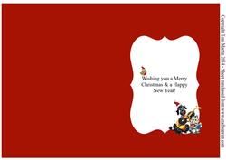 Cute Cat & Dog Christmas Insert