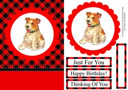 Cute Vintage Dog Topper & Decoupage