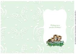 Wishing You a Purrfect Birthday Insert