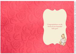 Vintage Baby Girl Insert - Lace & Roses