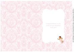 A Beautiful Baby Card Insert