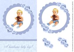 Handsome Baby Boy Topper & Decoupage
