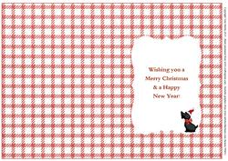 Scottie Dog Christmas Insert