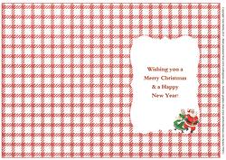 Mr & Mrs Claus Christmas Insert