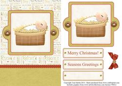 Baby Jesus Christmas Topper & Decoupage
