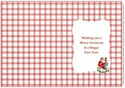 Santa & Rocking Horse Christmas Insert