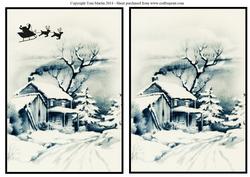 Christmas Winter Scene Toppers