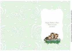 Happy Mother's Day - Little Kittens Insert