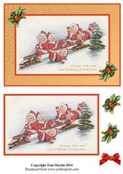 Vintage Christmas Kids Topper & Decoupage
