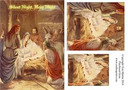 Silent Night, Holy Night Nativity Topper & Pyramag