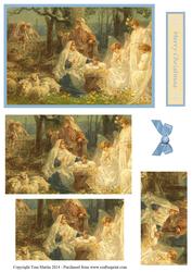 Christmas Nativity Scene Topper & Pyramage