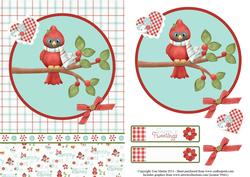 Seasons Tweetings Christmas Topper & Decoupage