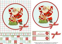 Santa & Toys Topper & Decoupage