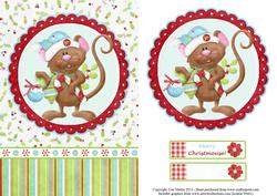 Merry Christmouse Topper & Decoupage