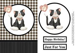 Cute Kitten Topper & Decoupage