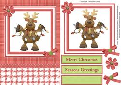 Christmas Reindeer Topper & Decoupage