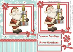 Santa & Presents Topper & Decoupage