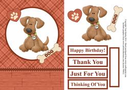Cute Dog Topper & Decoupage