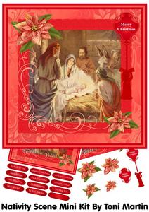 Christmas Nativity Scene Mini Kit & Decoupage
