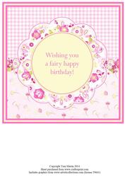 A Fairy Happy Birthday Mini Kit Insert