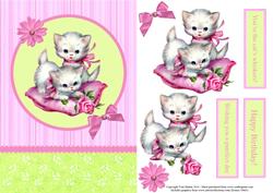Sweet Kittens Topper & Decoupage