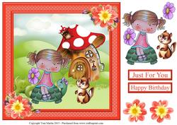 Wendy's Walkabout Large Topper & Decoupage