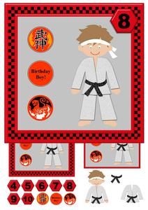 Karate Boy Mini Kit & Decoupage - Ages 4-9