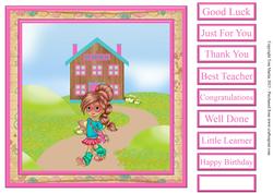 School Girl Topper & Sentiments