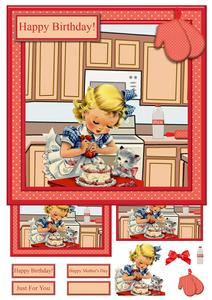 Let's Make a Cake Mini Kit & Decoupage