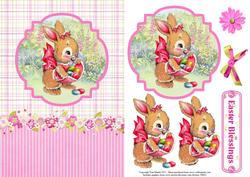 Easter Bunny Topper & Decoupage