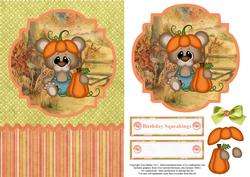 Birthday Squeakings Topper & Decoupage
