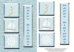 Nautical Birthday Topper & Decoupage