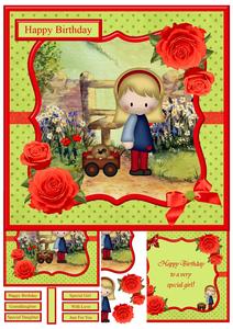 Chloe & Her Puppy Mini Kit Decoupage
