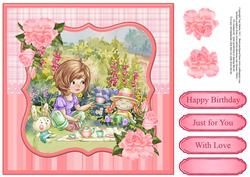 Picnic in the Garden Topper & Decoupage