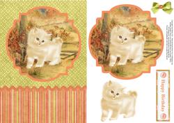 Cute Kitten Topper & Decoupage