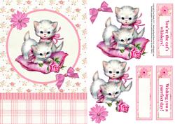 Cute Kittens Topper & Decoupage