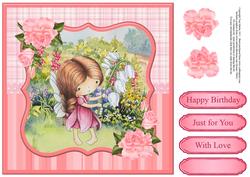Snowdrop Daisy Fairy Topper & Decoupage