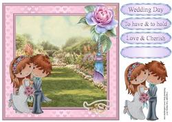 Penny's Special Day Wedding Garden Card Topper & Decoupage