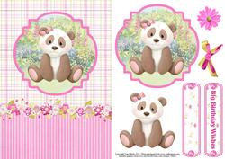 Sweet Panda Card Topper & Decoupage
