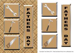 Father's Day - Handyman DIY Tools Topper & Decoupage