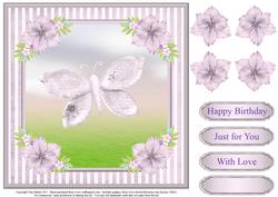 Sweet Butterfly Card Topper & Decoupage