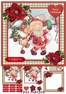 Santa Selfie Card Mini Kit & Decoupage