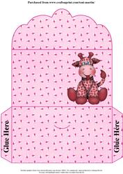 Giraffe Birthday Girl Money Wallet
