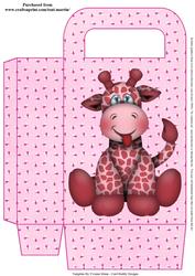 Giraffe Birthday Girl Gift Bag