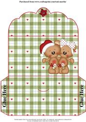 Cute Bears Christmas Money Wallet